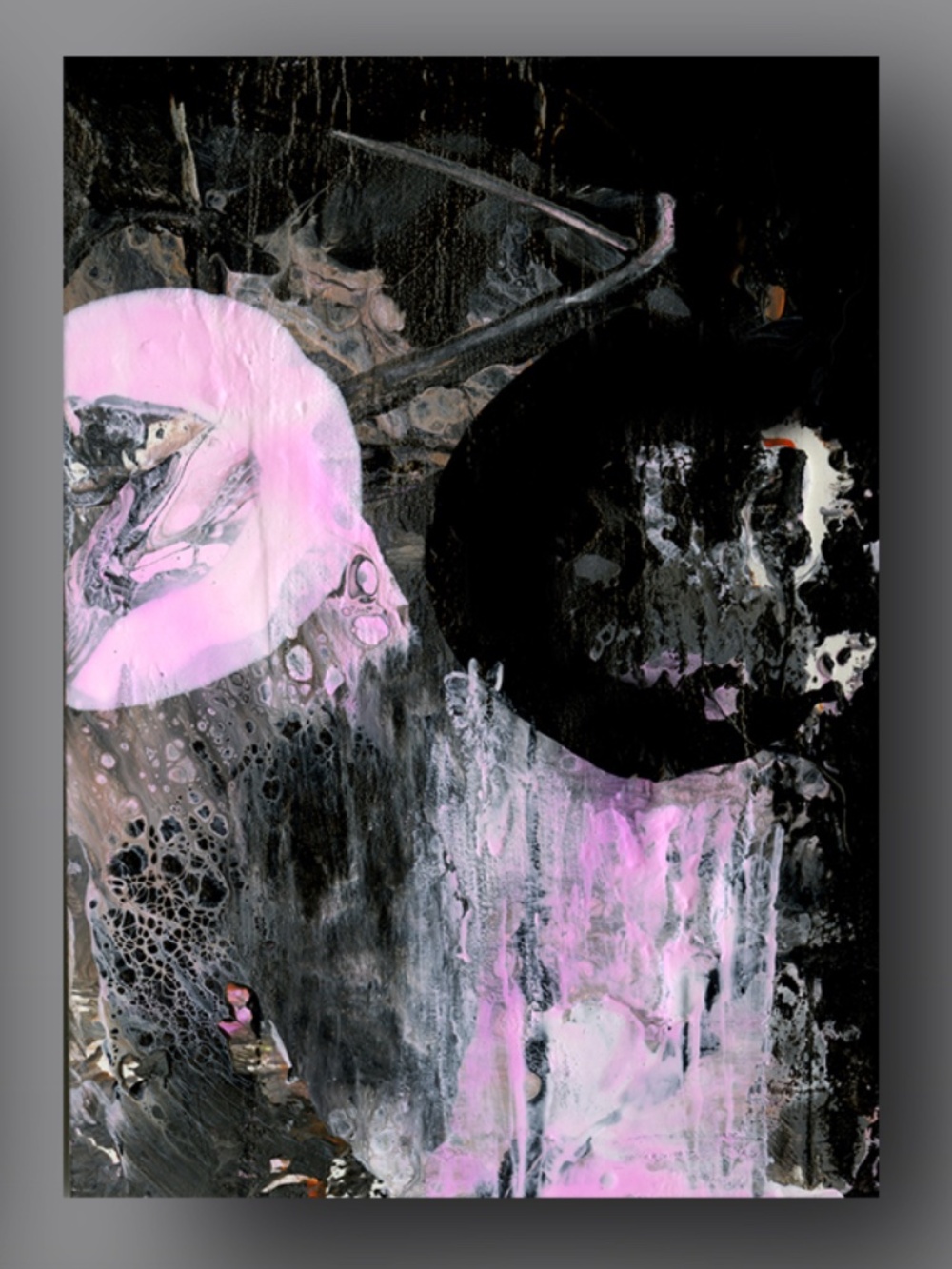 Original ACEO, Abstract art Painting - Organic Abstract 15
